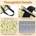 thumbnail image 4 of Daisy Pioneer Flower Yellow Pattern Insulated Lunch Bag for Women Men, Large Portable Soft Cooler Tote, Thermal Food Storage Bag with Pearl Cotton, 8.66L, 8.75"x5.75"x9.5", 4 of 6