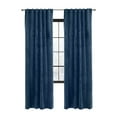 thumbnail image 2 of Thermalogic Seren Room Darkening Dual Header Curtain Panel 50 x 95 in Dark Blue, 2 of 5