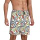 thumbnail image 2 of Fotbe Paisley Floral 5 Pantalones Cortos de Pijama para Hombre, Ropa de Dormir, Pantalones de Pijama Cortos para Hombre-4X-Large, 2 of 6