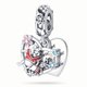 thumbnail image 1 of Real 925 Disco De Plata Esterlina 100 Aniversario Donald Duck Love Charms Beads Fit Pandora 925 Pulseras Originales Fino DIY Joyería Regalos, 1 of 4