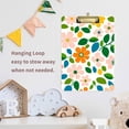 thumbnail image 4 of FORMRS Acrylic Clipboard with Low Profile Clip Standard A4 Letter Size, 12.5" x 9", Retro Orange Floral, 4 of 8