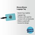 thumbnail image 2 of I'd Rather Be Swimming Faux Leather Travel Luggage Tag, 2 of 7