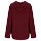 thumbnail image 5 of Abrigo de Piel Sintética Para Mujer, Blusa Con Estampado Navideño, Tops de Felpa Con Botones A La Moda, Con Capucha Y Bolsillo, Tops Sueltos de Invierno Odeerbi ODB186502, 5 of 6