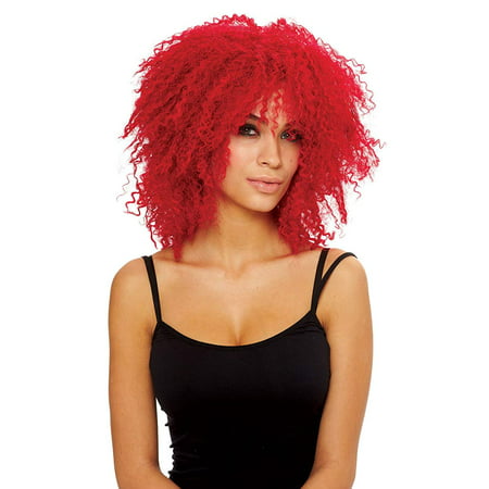 Coolness Women's Costume Wig - Neon Red