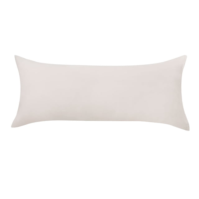 PiccoCasa 1Pc Pillowcase Zipper Long Staple Cotton, King Beige