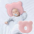 thumbnail image 1 of Cuna de algodón transpirable de malla 3D con soporte para el cuello, reposacabezas para cochecitos de bebé y niños pequeños, 1 of 7