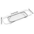 thumbnail image 2 of Over the Sink Colander, Expandable Baskets with Fine Mesh Strainer Handle Stainless Steel Rectangle Kitchen Colanders for Strain Drain Rinse Fruits Vegetables Pasta New Home Essentials, 2 of 5