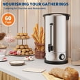 thumbnail image 3 of EuKer Hot Water Urn, 60 Cpu Commercial Coffee Urn for Party, Catering, Silver, 3 of 9