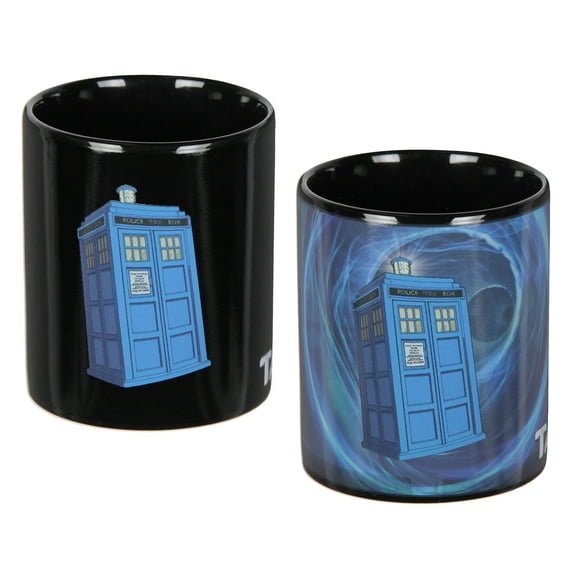 Doctor Who TARDIS Vortex Heat Reactive Color Changing Tea Coffee Mug Cup