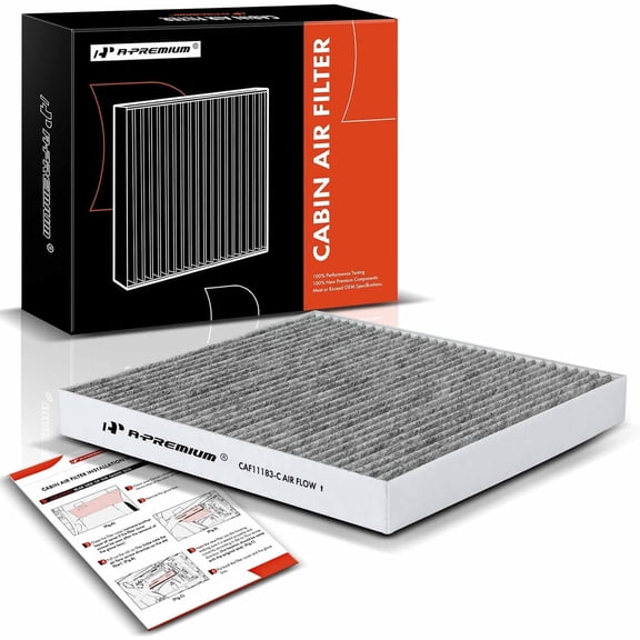 A-Premium Cabin Air Filter with Activated Carbon Compatible with Jeep Grand Cherokee 2011-2021, Grand Cherokee WK 2022-2022 & Dodge Durango 2011-2022, Replace# 68079487AA