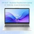 thumbnail image 3 of HP 15 Touchscreen Laptop Computer, 15.6" FHD IPS, Intel 10-Core i7-1355U CPU, 32GB RAM, 1TB SSD, Intel Iris Xe Graphics, Numeric Pad, Wi-Fi 6, Copilot AI PC, Windows 11 Pro, 3 of 8