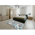 thumbnail image 5 of Ahgly Company Machine Washable Indoor Rectangle Transitional Mist Blue Area Rugs, 4' x 6', 5 of 7