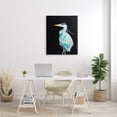 thumbnail image 2 of Stupell Industries Great Blue Heron Strong Tall Bird over Black, 30 x 40, Designed by Patti Mann, 2 of 6