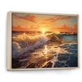 thumbnail image 2 of Designart "Sunlit Horizons Beach Photo IX" Nautical & Beach Floater Framed Wall Decor, 2 of 7