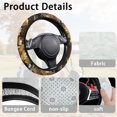 thumbnail image 6 of HUIACONG Camouflage Leaves Golf Cart Steerings Wheels Warm Flannel Fabric Unversial Golf Cart Steering Wheel Covers Easy to Instal Fashion Interior Suitable for EZGO Yamaha Club Cars, 6 of 7