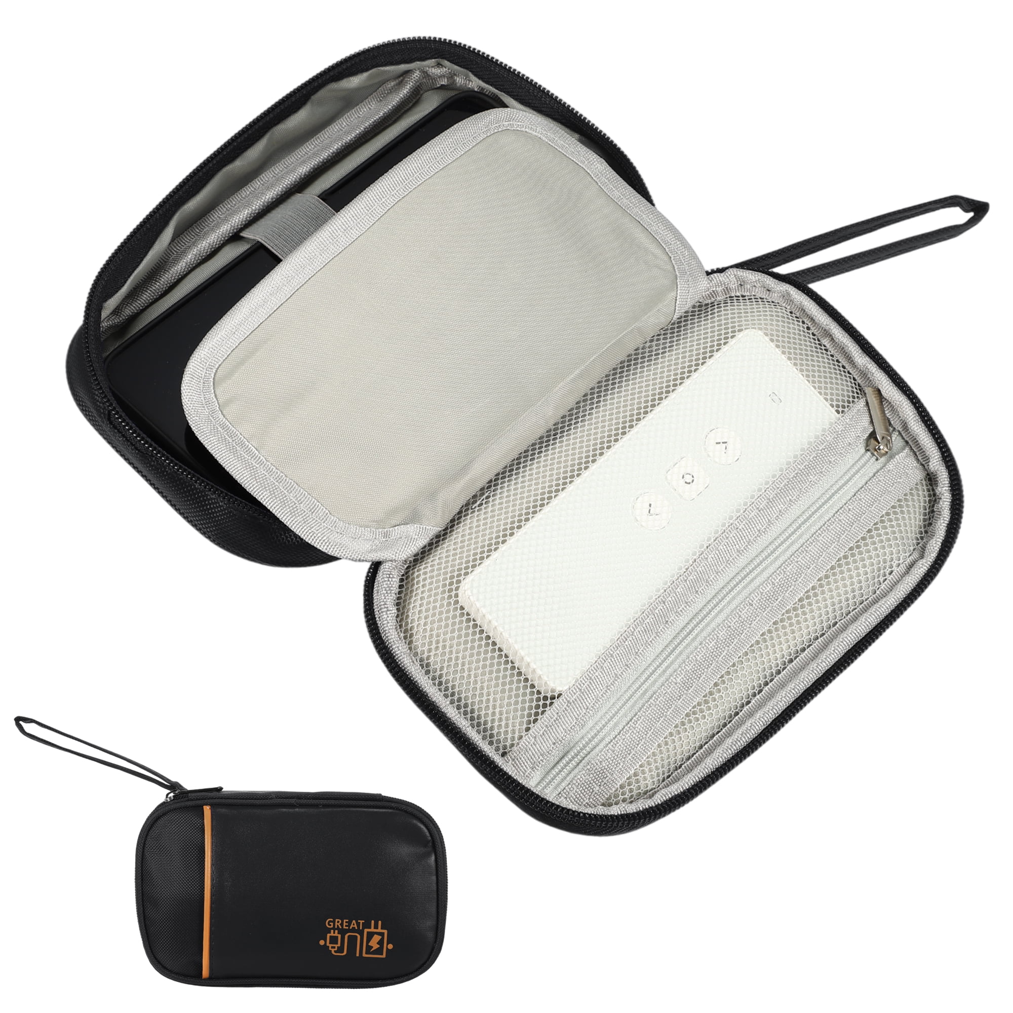 Unique Bargains Electronic Organizer Cable Waterproof Pouch for Accessories Black