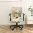 thumbnail image 4 of Elastic Office Chair Cover Print Split Computer Armchair Spandex Dust-Proof Seat Covers Stretch Slipcover Living Room, 4 of 10