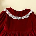 thumbnail image 5 of Esaierr Baby Girls Velvet Dress for Kids Long-Sleeve Topslace Trim Princess Dresses Skirt Clothes Fall Winter Weekly Dress Christmas Party Gown 9 Months - 6 Years, 5 of 10