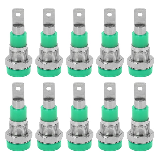 <p>Connector Terminal,10Pcs Wide Uses Banana Plug Connectors Electrical Conductivity For Products For Electronic Equipment</p>