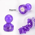 thumbnail image 3 of Uxcell Push Pin Magnets Refrigerator Thumbtacks Great Purple, 60 Pack, 3 of 7