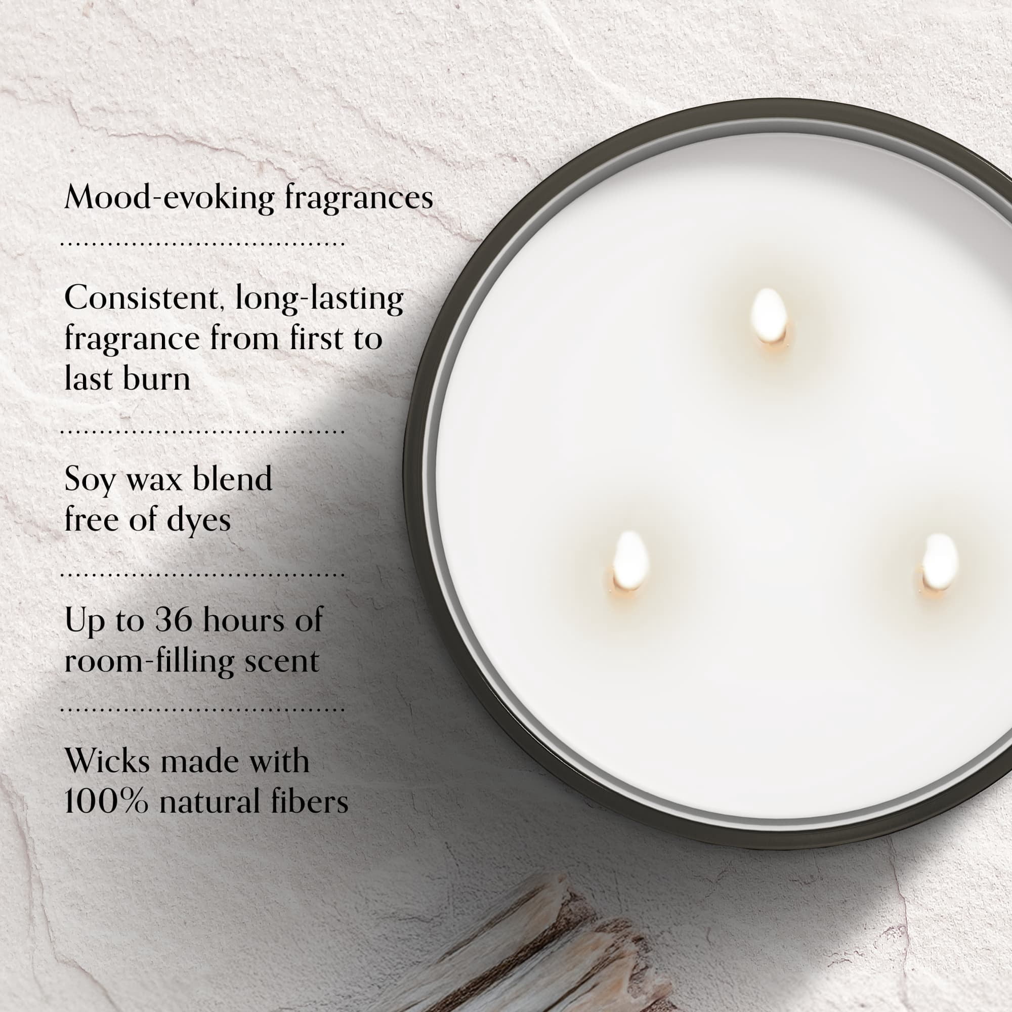 Chesapeake Bay Candle 14.5oz | Ocean Blossom Scent |Exclusive Mood Evoking Fragrance |Sea Glass-Inspired Jar | Premium Soy Blend Wax with Essential Oils | Coastal Fragrance for Home Décor or Gifting