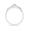 thumbnail image 2 of ANGARA Natural 0.09 Ct. Diamond Solitaire Ring in 14K White Gold for Women (Ring Size: 12), 2 of 8