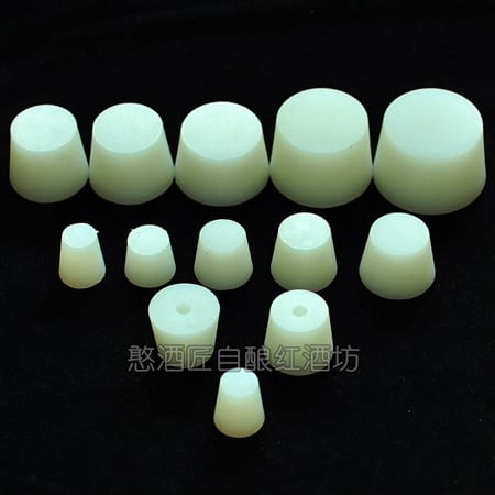 

2pcs 3# -11# Silicone Plug With Hole for Airlock Valve Bubbler Brew Wine Food Grade Silicone Rubber
