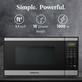 thumbnail image 4 of Farberware 1.1 Cu. Ft. Black & Stainless Steel Countertop Microwave – 1000W Power, Auto Cook Settings, Defrost, and Safety Lock, 4 of 6