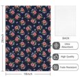 thumbnail image 2 of 2 Pcs Pioneer Flower Floral Print Pattern Kitchen Towels, Funny Microfiber Dish Towel Set, 18" X 26" Tea Towels, 2 of 6