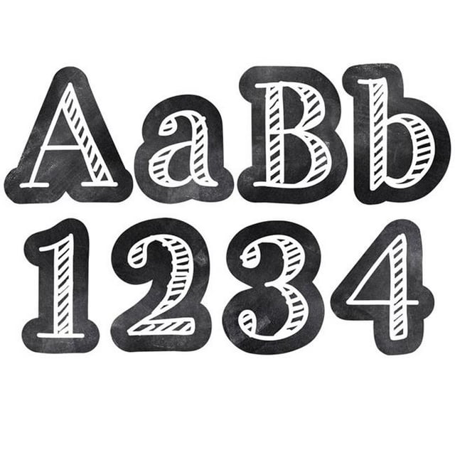 Creative Teaching Press CTP0279-3 4 in. Designer Letters Chalk It Up - Pack of 3
