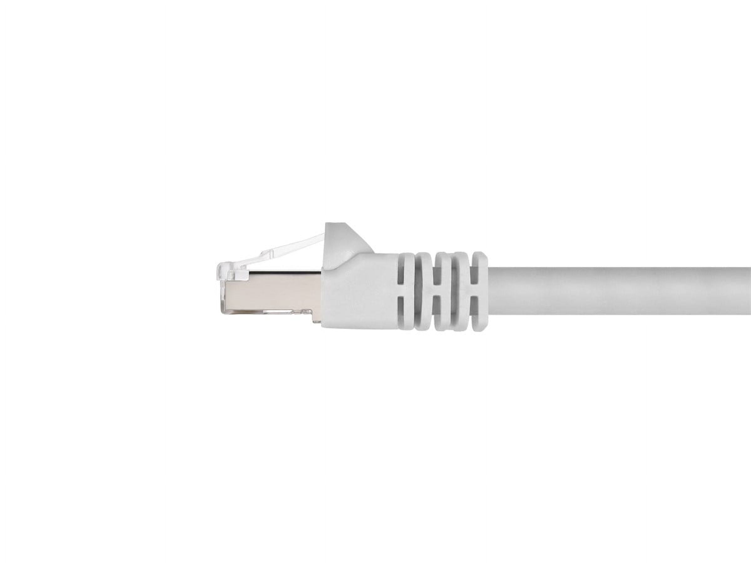 Monoprice Cat6A Ethernet Patch Cable - 25 Feet - White | Network Internet Cord - RJ45, 550Mhz, STP, Pure Bare Copper Wire, 10G, 26AWG
