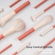 thumbnail image 3 of Juego de 12 brochas de maquillaje profesionales, cerdas veganas esponjosas para difuminar polvos, con estuche organizador de cosméticos de viaje y mango redondo duradero., 3 of 4