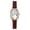 Brown, variant on Silicone Oval Women's Small Watch: Premium Crocodile-Grain Strap, Imitation Diamond Bezel, Classic Roman Numerals, Analog Quartz Movement, Sunburst Dial