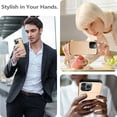 thumbnail image 6 of for iPhone 15 Pro Wallet Case with Card Holder + 2 Tempered Glass Screen Protector, Heavy Duty Protective Dual Layer Shockproof Hidden Card Slot Slim Case Women Men 6.1 inch (Gold), 6 of 14