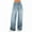 A-Blue, variant on EMMIOL Women's Vintage Y2K Wide Leg Jeans 90s Baggy Boyfriend Style Denim Pants,Low Rise Loose Fit Jeans
