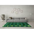 thumbnail image 3 of Ahgly Company Indoor Round Abstract Green Modern Area Rugs, 7' Round, 3 of 4