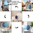 thumbnail image 5 of Ultra Silent Rechargeable Desktop Fan with Digital Display - Wall Mounted USB Desktop Fan, 150 Speed and 120? Tilt, 4000mAh  for Bedroom Office Kitchen Camping Travel, 5 of 6