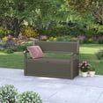 thumbnail image 6 of Bifanuo 70 Gallon Storage Bench Deck Box for Patio Furniture with Armrest Bench Outdoor Storage Water-Resistant Deck Box for Garden Tools,Pool Storage and Outdoor Cushions,Grey, 6 of 7
