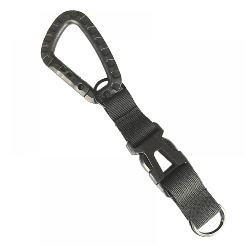 2pcs Sports Tactical Carabiner Webbing Keychain Hook Belt Buckle Strap Clip 