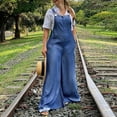 thumbnail image 3 of Bigersell Bootcut Jumpsuits for Women Jumpsuit Fashion Womens Ethnic Style Solid Cold Shoulder Suspender Cami Pants Jumpsuit Ladies Skinny Jumpsuits High Waist, 3 of 8
