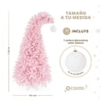 thumbnail image 4 of Árbol Navidad Pino Navideño Gorro de Santa Esquimal Rosa 1.5m + Esfera Escarchada, 4 of 6