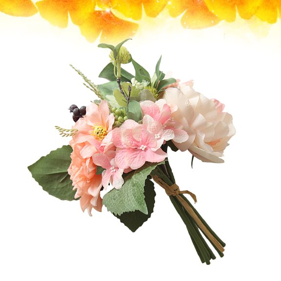 ETEREAUTY Artificial Flower Bouquet 1Pc Multi-Color Realistic Floral Arrangement for Home and Event Decoration
