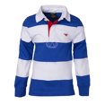 thumbnail image 1 of Polo Rugby à Manches Longues Rayé en Coton pour Garçons - Roya/blanc - Taille 8, 1 of 7
