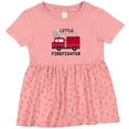 thumbnail image 3 of Inktastic Red Fire Little Firefighter Girls Baby Dress, 3 of 5