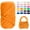 Orange, variant on Chunky Yarn for Hand Knitting, Giant Yarn Arm Knitting Yarn, Soft Tubular Yarn for Bags, Baskets, Pillows, Pet Nests, DIY Crafts (0.55lb/10 Yards)