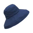 thumbnail image 1 of Minnieouse Sombrero de algodón para el sol con ala ancha para protección solar y protección contra las quemaduras solares, sombrero de pescador Sombreros Azul marino METRO, 1 of 6
