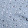 thumbnail image 1 of oneOone Polyester Spandex Turquoise Blue Fabric Florals Sewing Craft Projects Fabric Prints By Yard 56 Inch Wide, 1 of 5