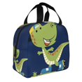 thumbnail image 2 of Disketp Dino Playing Roller Skate Bolsa Térmica para Almuerzo para Hombre y Mujer, Ideal para Trabajo, Senderismo y Picnic, 2 of 8