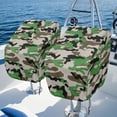 thumbnail image 4 of KUIFORTI Green Camo 2 Pack Boat Seat Cover Dustproof Pontoon Towel Seat Cover with Drawstring Weather Resistant Durable Helm Chair Protective Covers 23W x 21D x 24H Inch, 4 of 7