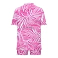 thumbnail image 5 of Gamivast Vacation Outfits for Women 2 Piece Tropical Leaf Print Kimono & Shorts Summer Sets Boho Open Front Cardigan Cover Up Beach Wear Suits, 5 of 5